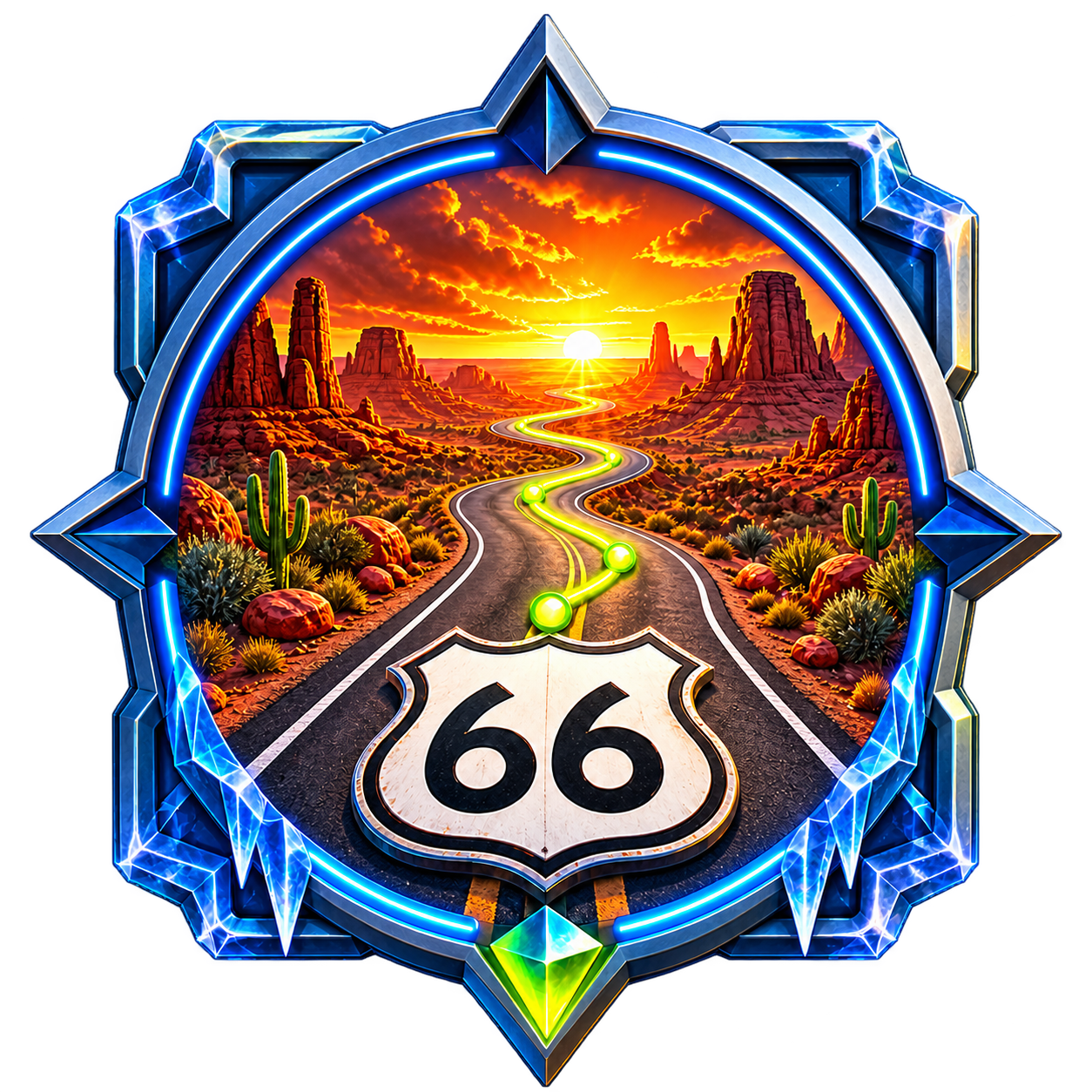 Route 66 achievement artwork